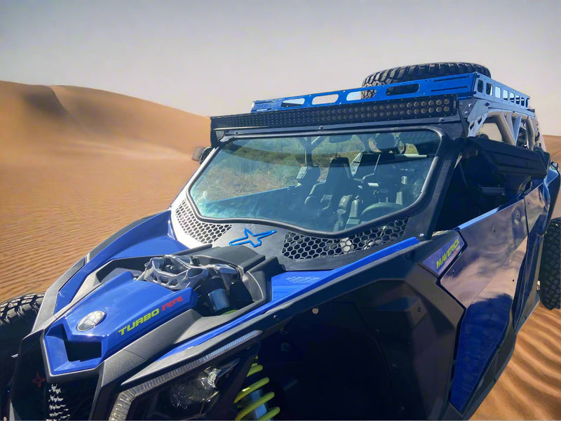 2017–2025 Can-Am Maverick X3 Full Glass Windshield – DOT-Approved with Aluminum Frame  Incorporates high-impact keywords: “Can-Am Maverick X3,” “Full Glass Windshield,” “DOT-Approved,” and “Aluminum Frame.