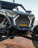 2022 - 2025 Polaris RZR Pro R, Pro S, Turbo R Machined Billet Front Winch Bumper (Black Anodize) - Lawlessoffroadaccessories