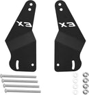 50'' LED Light Bar Mounting Brackets for Can - am Maverick X3 Upper Roof Windshield Stock Roll Cage 2017 - 2024 - Lawlessoffroadaccessories