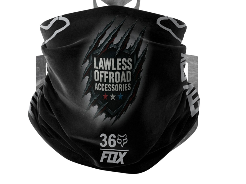 Lawless Off-Road  Face Buff – Reusable Breathable Dust Mask & Neck Gaiter with UV Protection