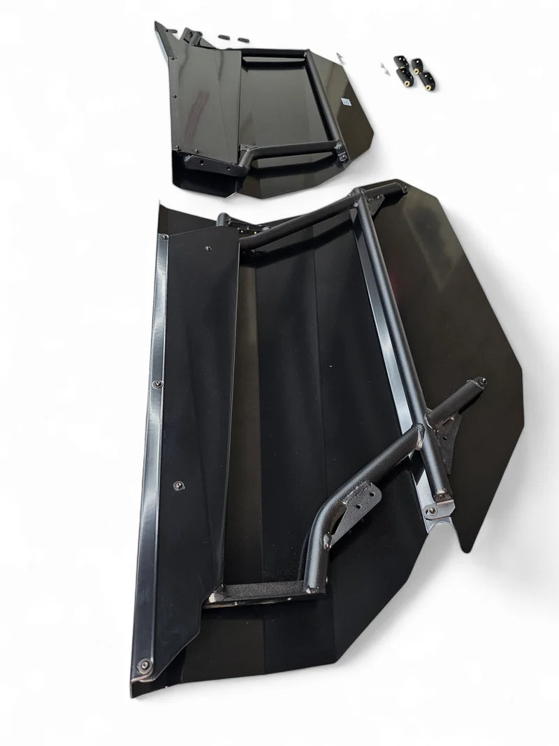 2017+ Can-Am Maverick X3 MAX 4-Seat Aluminum EOD Volt Doors – Satin Black Finish