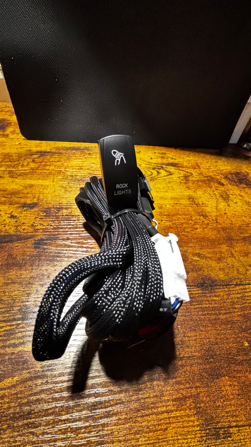Lawless LED Rock Lights Wiring Harness with Rocker Switch, Relay, and Fuse