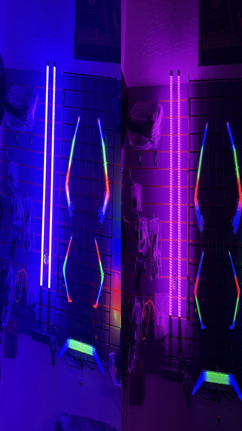 Lawless S1 Whips – Single Color Extreme Bright (4FT)