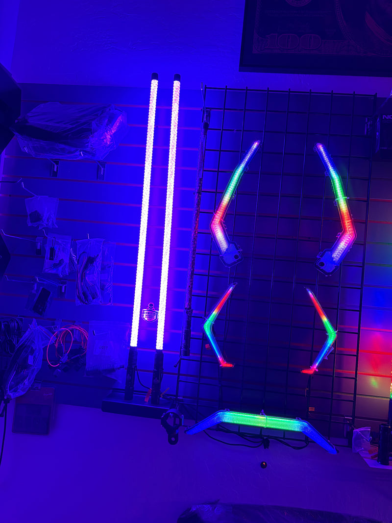Lawless S1 Whips – Single Color Extreme Bright (4FT)