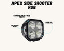Apex Side Shooter - 3 RGB (Sold as Pairs) - Lawlessoffroadaccessories