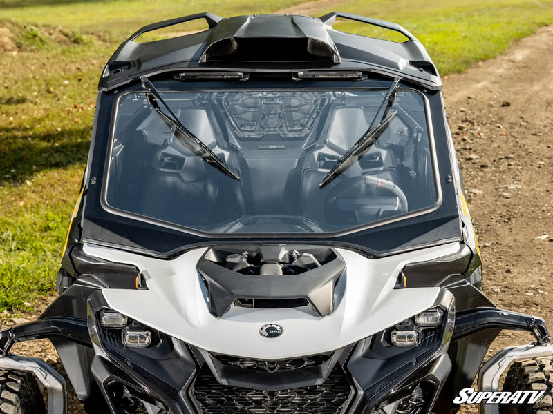 SuperATV Glass Windshield for 2024+ Can-Am Maverick R – DOT Approved | Lawless Off‑Road