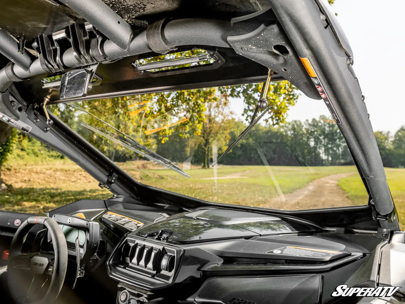 SuperATV Glass Windshield for 2024+ Can-Am Maverick R – DOT Approved | Lawless Off‑Road