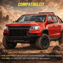 Hood Hinges Mount Bracket Kit for Auxiliary Offroad LED Pod Work Lighting on 2015 - 2022 Chevy Colorado 2015 - 2021 GMC Canyon - Lawlessoffroadaccessories