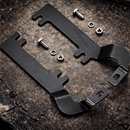 Hood Hinges Mount Bracket Kit for Auxiliary Offroad LED Pod Work Lighting on 2015 - 2022 Chevy Colorado 2015 - 2021 GMC Canyon - Lawlessoffroadaccessories