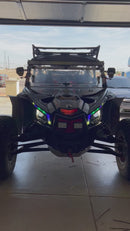 2017+Can-Am Maverick X3 Fangs Lights – RGB LED DRL Upgrade Kit.