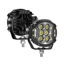 V - ULTRA Series | 3 Inch 108W LED Side Shooter White Pod Lights with Amber DRL - Lawlessoffroadaccessories